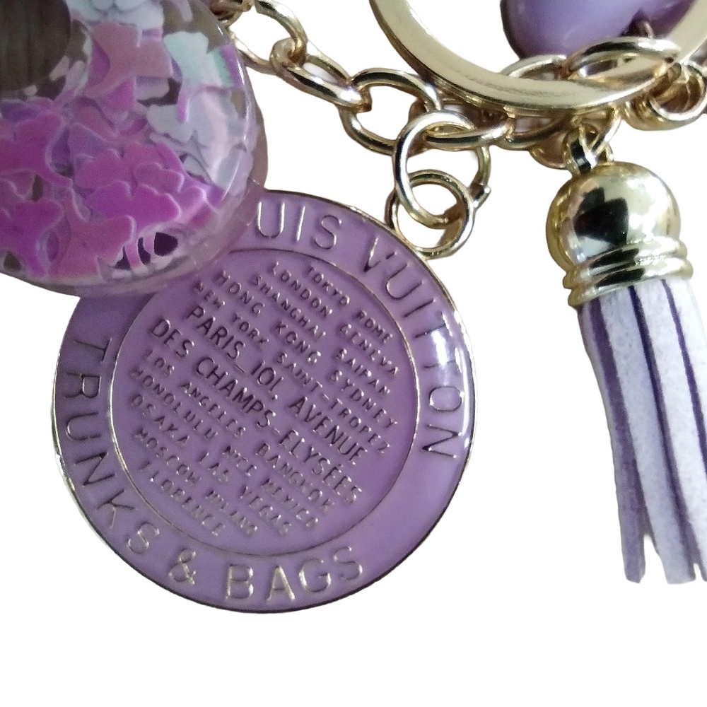 Authentic Louis Vuitton Trunks & Bags Charm, Lavender, 35mm - Picture 10 of 10